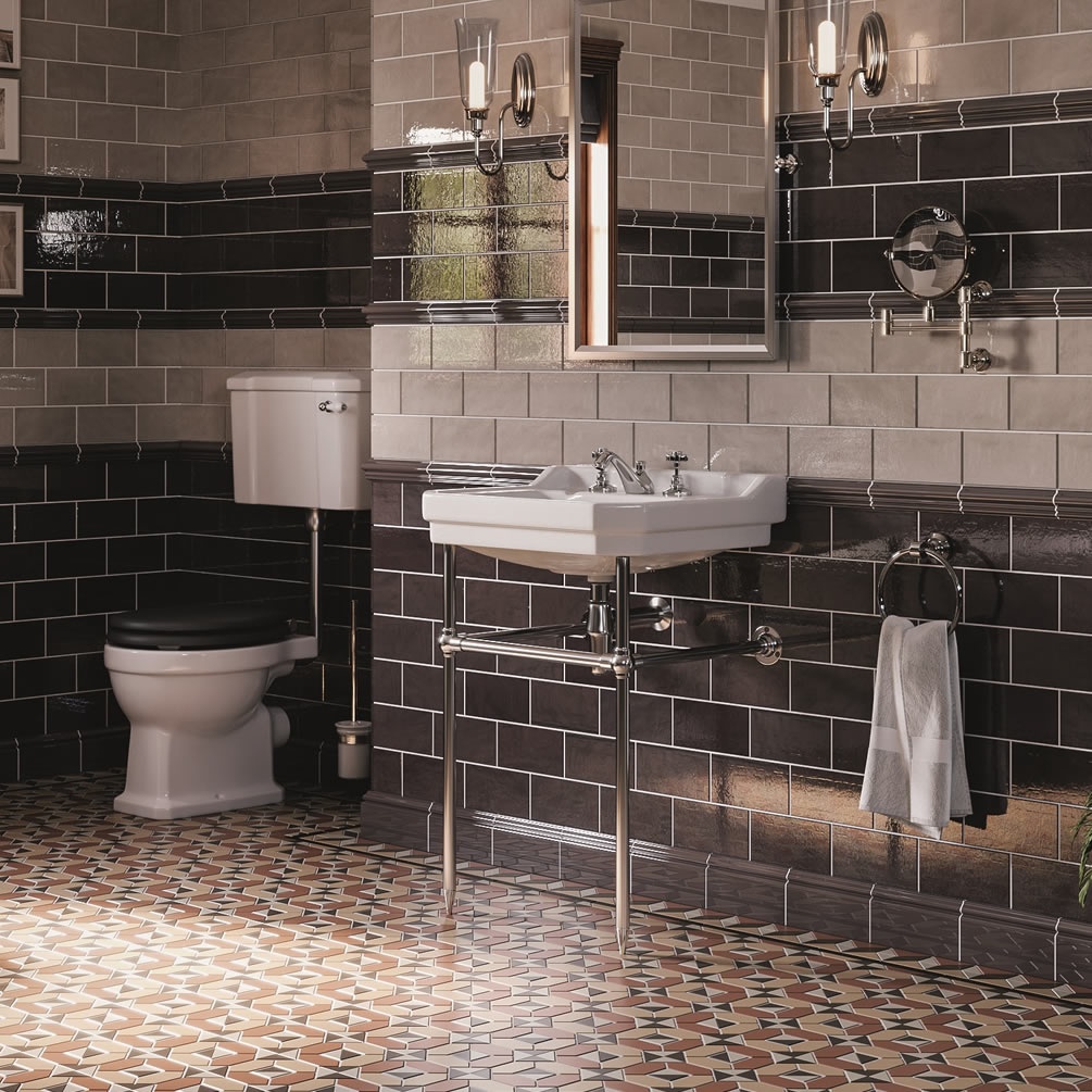 Imperial Lichfield 600mm Basin With Chrome Washstand - Lifestyle